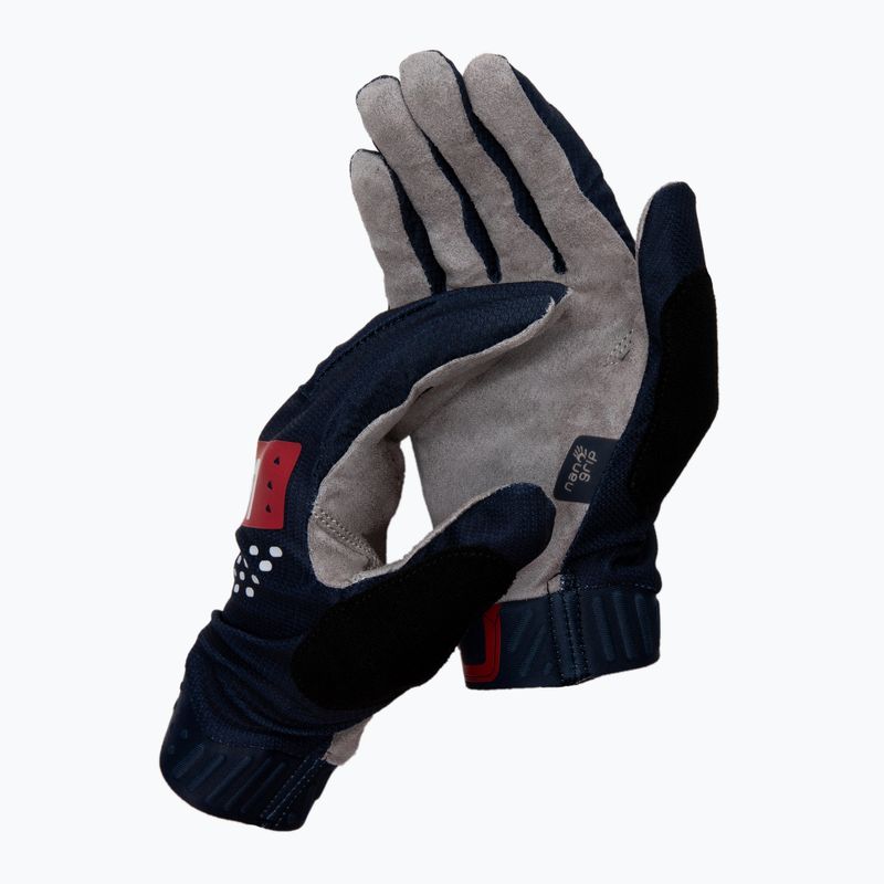 Leatt MTB 2.0 X-Flow pánske cyklistické rukavice námornícka modrá 6021080280