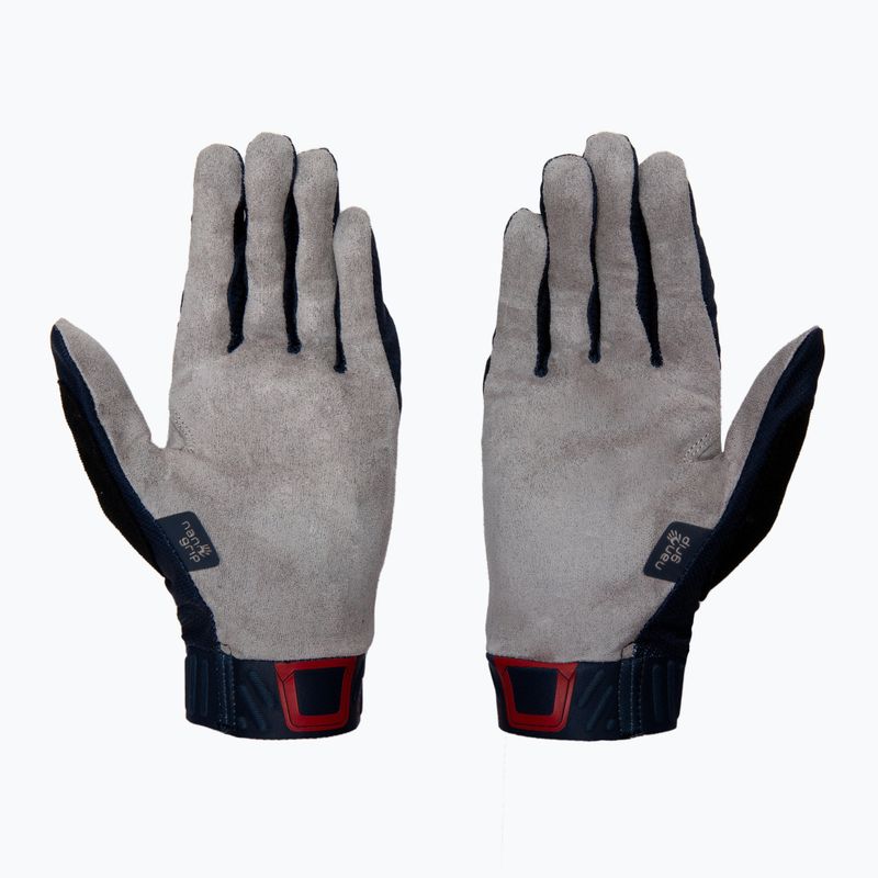 Leatt MTB 2.0 X-Flow pánske cyklistické rukavice námornícka modrá 6021080280 2