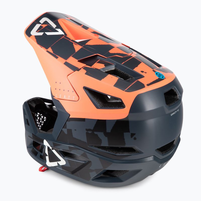 Cyklistická prilba Leatt MTB 4.0 Gravity V22 oranžová/čierna 1022070512 4