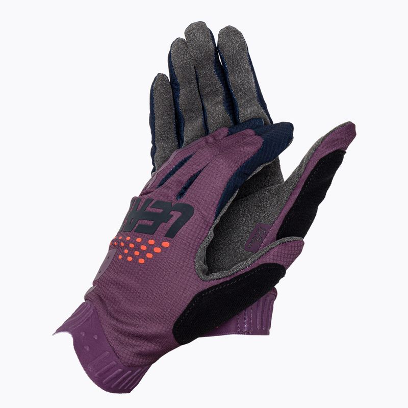 Dámske cyklistické rukavice Leatt MTB 1.0 Gripr fialové 6022090230