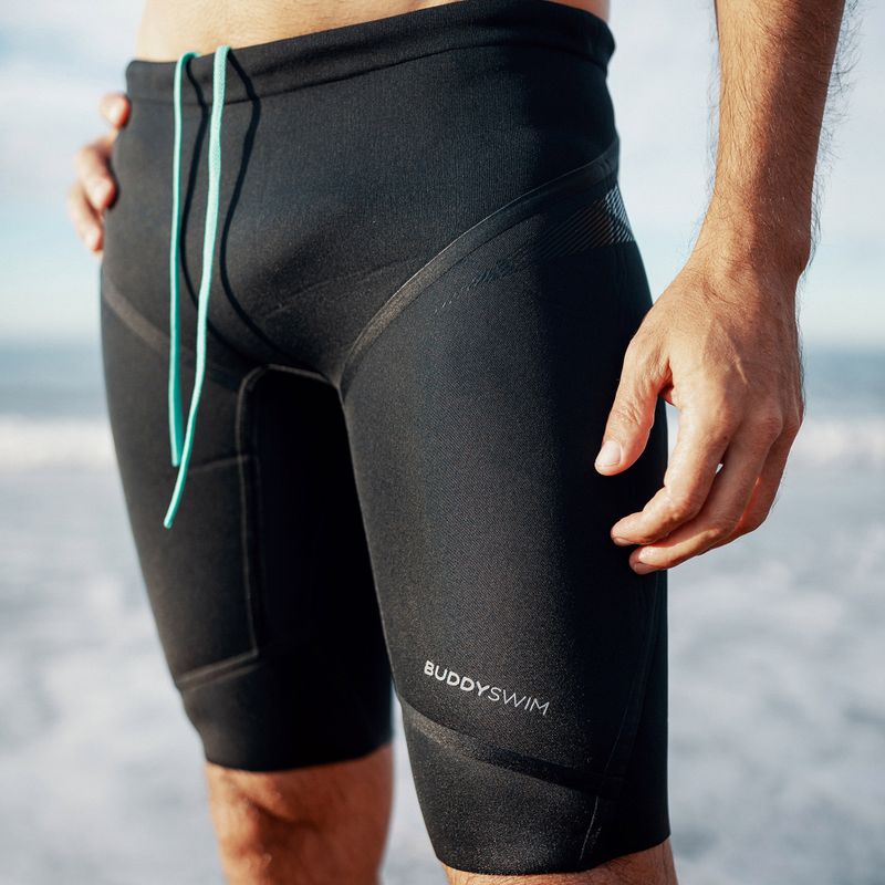 Neoprénové šortky BuddySwim Floating Trilaminate Warmth 5/3 mm čierne 5
