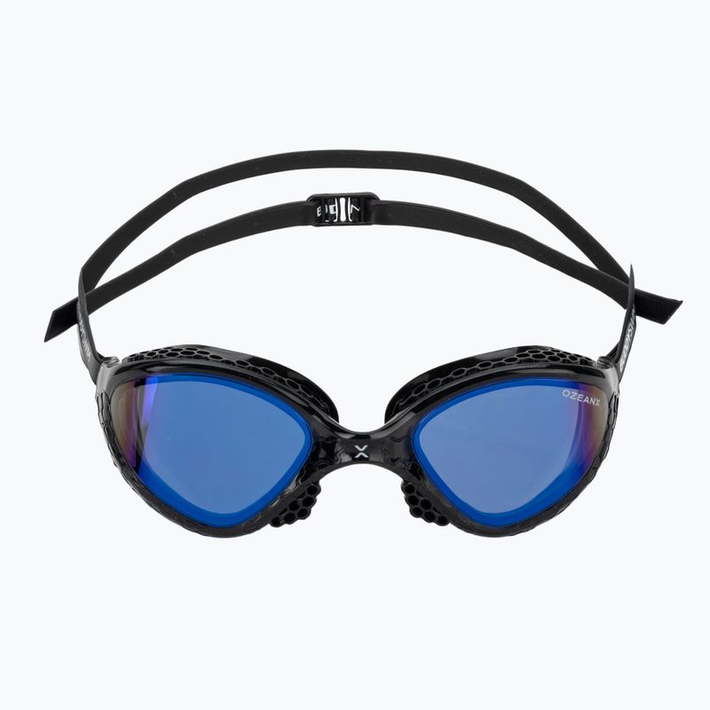 Plavecké okuliare BuddySwim OzeanX Mirror black/blue 2