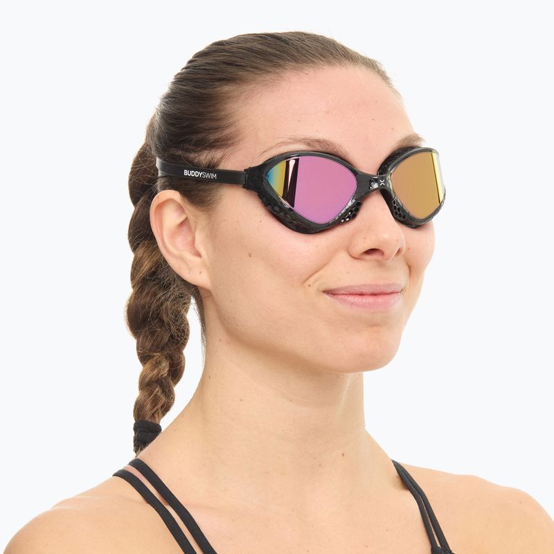 Plavecké okuliare BuddySwim OzeanX Mirror black / iridium 2