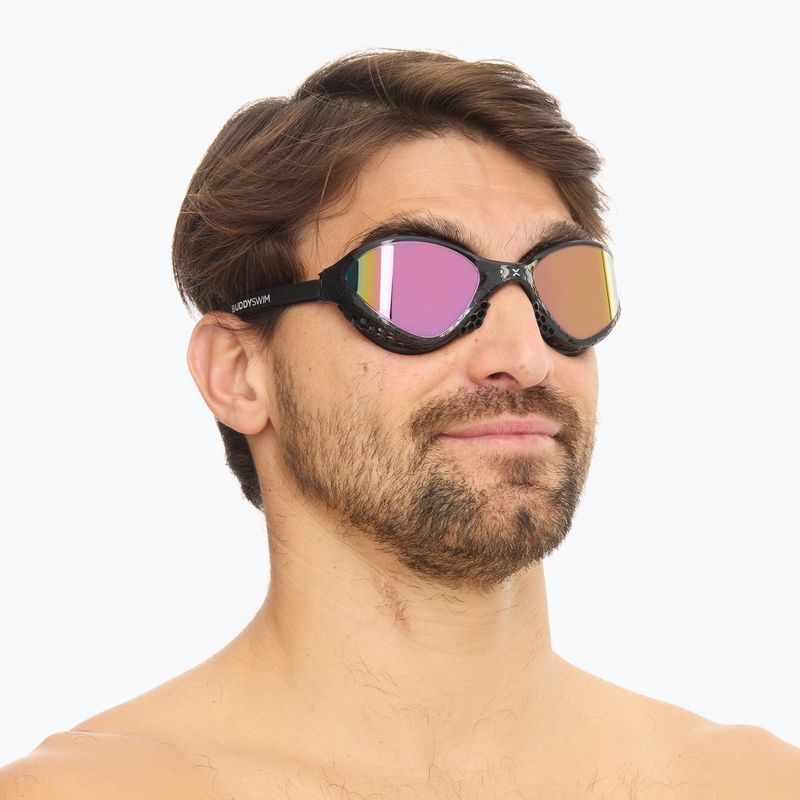 Plavecké okuliare BuddySwim OzeanX Mirror black / iridium 3