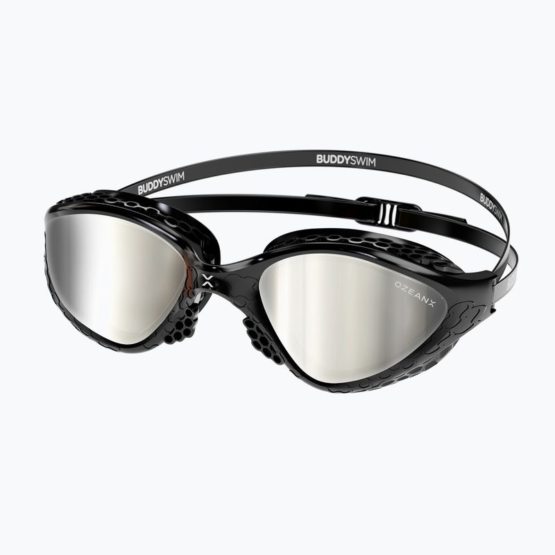 Plavecké okuliare BuddySwim OzeanX Mirror black / silver