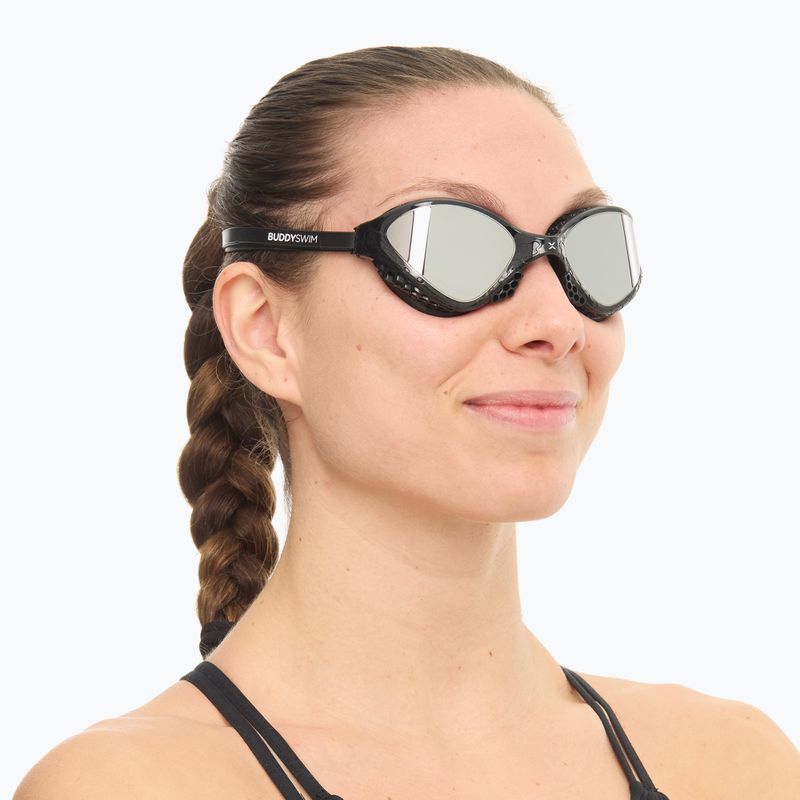Plavecké okuliare BuddySwim OzeanX Mirror black / silver 6