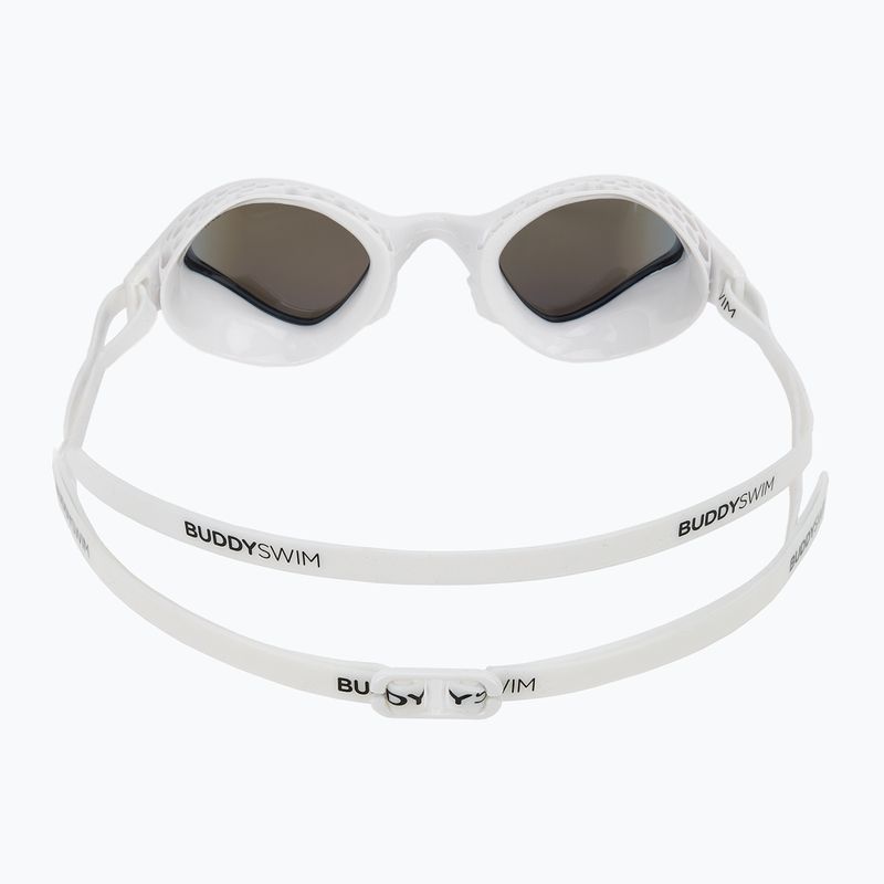 Plavecké okuliare BuddySwim OzeanX Mirror white/blue 4