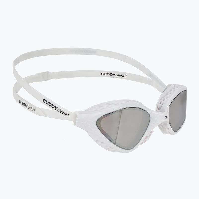 Plavecké okuliare BuddySwim OzeanX Mirror white / silver