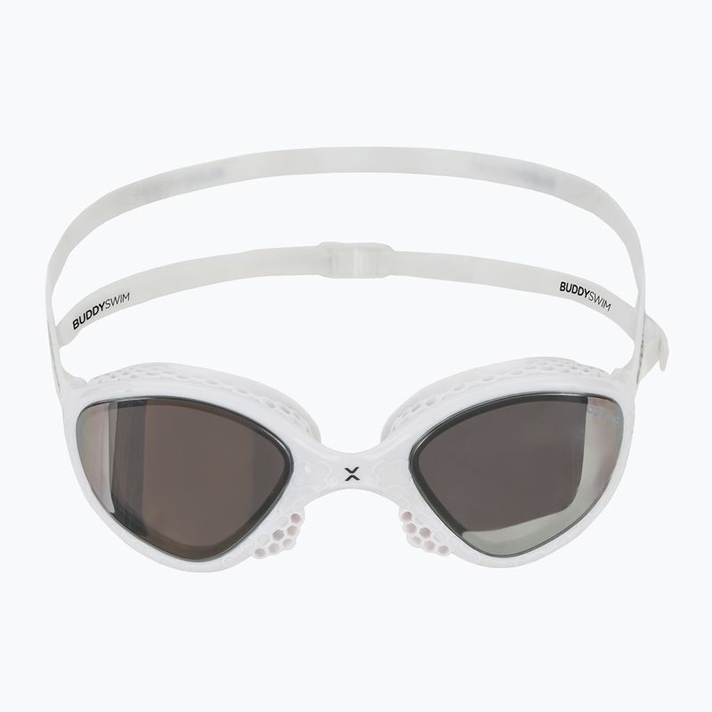 Plavecké okuliare BuddySwim OzeanX Mirror white / silver 2