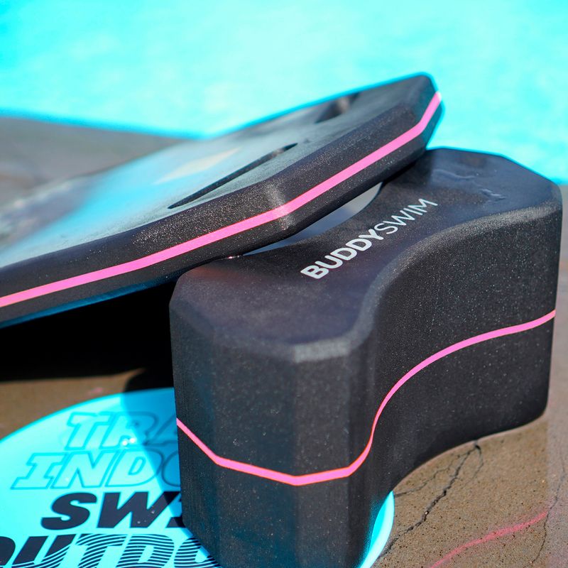 Doska na plávanie BuddySwim Kickboard black/pink 3