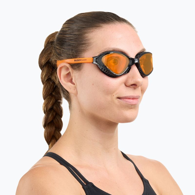 Plavecké okuliare BuddySwim Ozean black/orange/orange 3