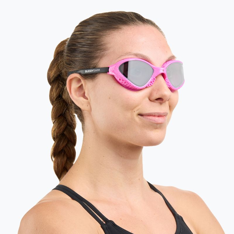 Plavecké okuliare BuddySwim Ozean pink/black/smoke 4