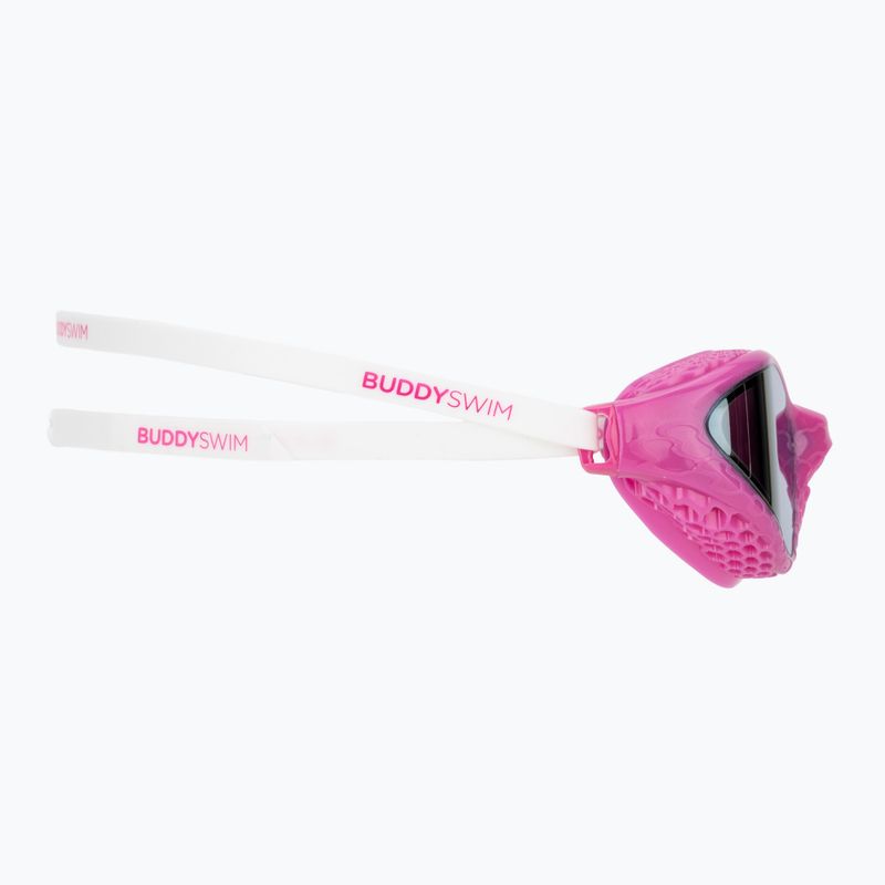 Plavecké okuliare BuddySwim OzeanX Mirror pink/white/iridium 3