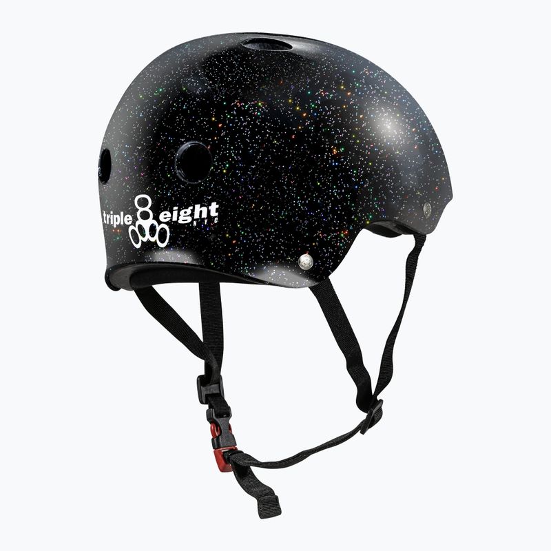 Prilba  Triple Eight The Certified Sweatsaver black glitter 2