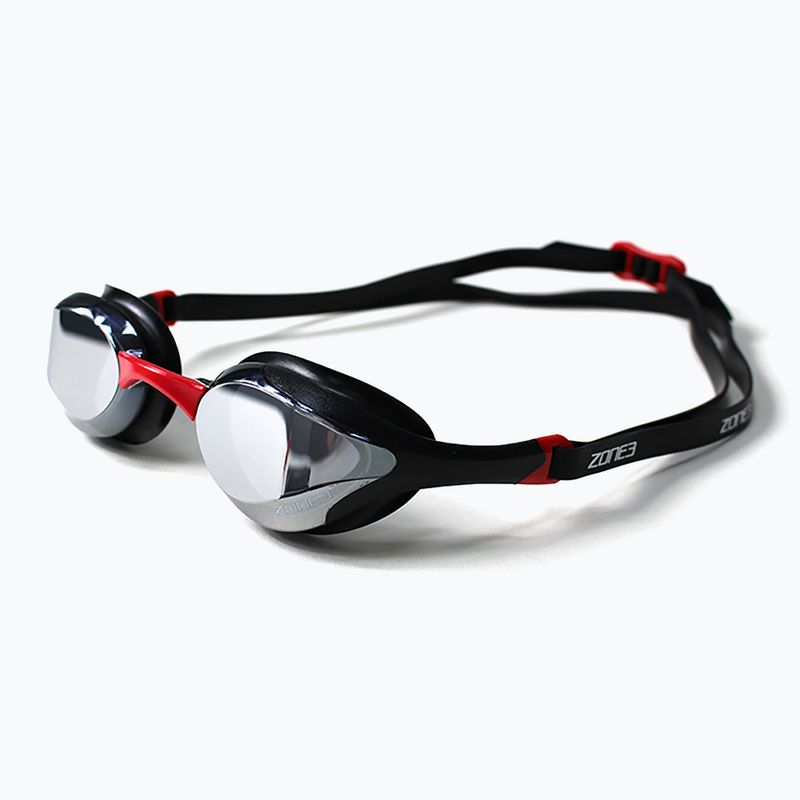Plavecké okuliare ZONE3 Volare Streamline Racing black/red/silver polarized mirror revo