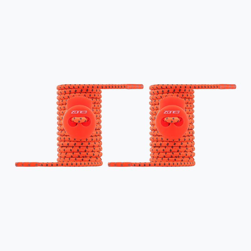 Samozaväzovacie šnúrky ZONE3 Elastic neon orange 2