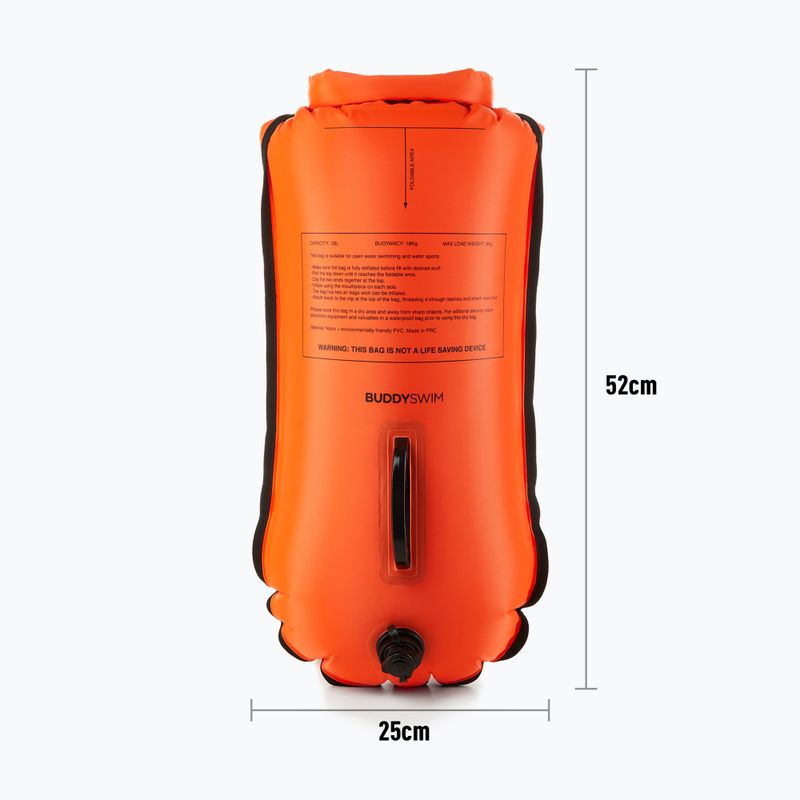 Záchranná bójka BuddySwim LLS Dry Bag 28 l orange 3