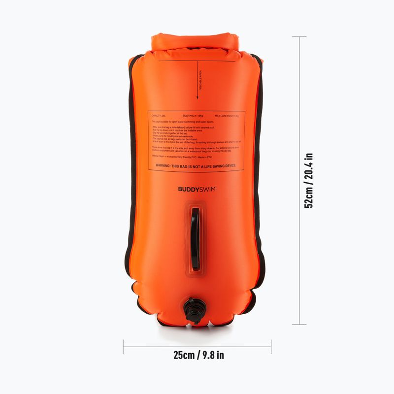 Záchranná bójka BuddySwim Smartphone Dry Bag 28 l orange 3
