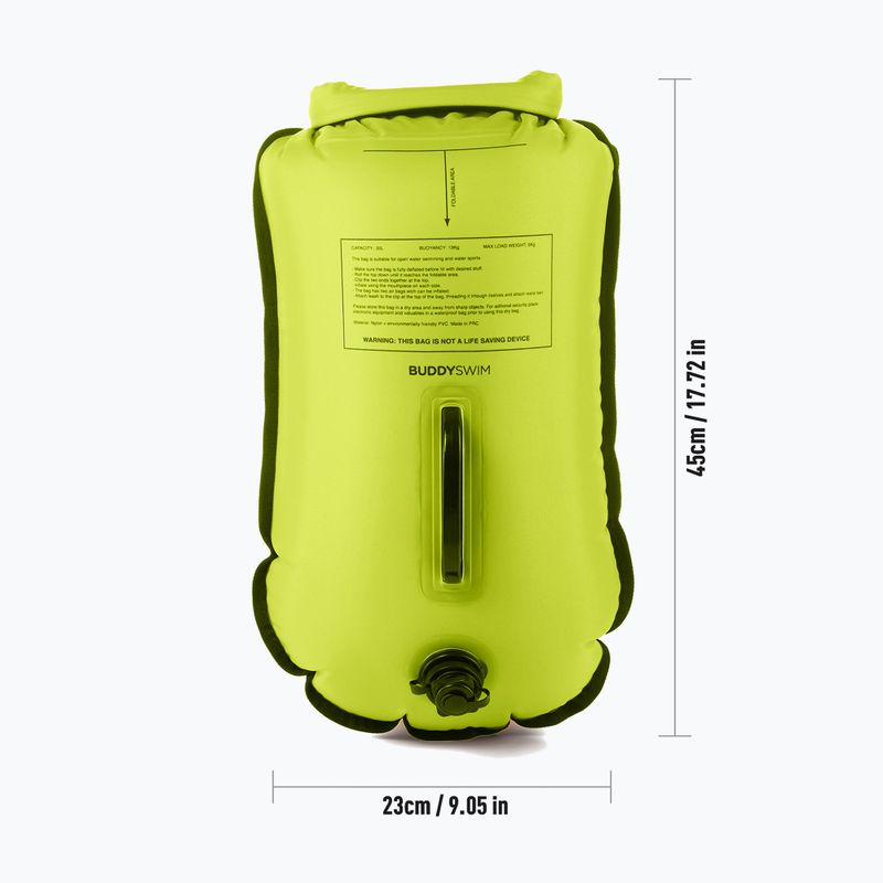 Záchranná bójka BuddySwim CSW Dry Bag 20 l žltá 3