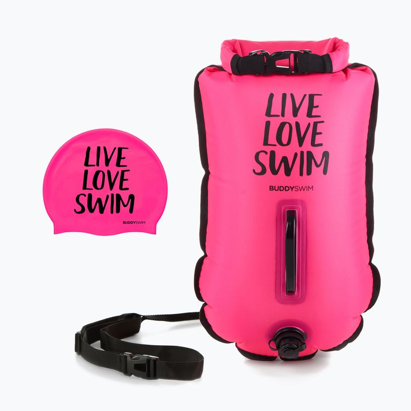 Záchranná bójka BuddySwim CSW Dry Bag 20 l pink