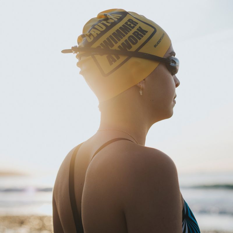 Plavecká čiapka BuddySwim CSW Silicone yellow 3