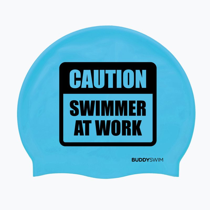 Plavecká čiapka BuddySwim CSW Silicone blue