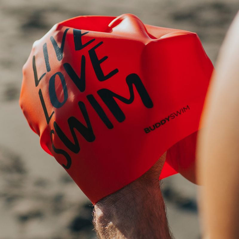 Plavecká čiapka BuddySwim LLS Silicone orange 4