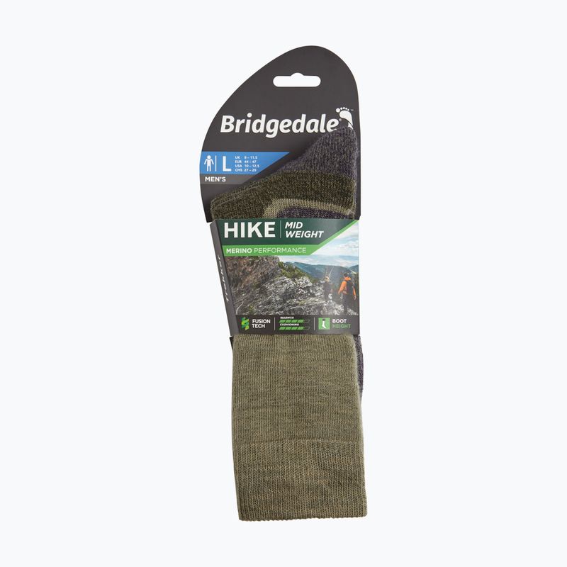 Pánske ponožky Bridgedale Heavyweight Performance Boot Original green 11