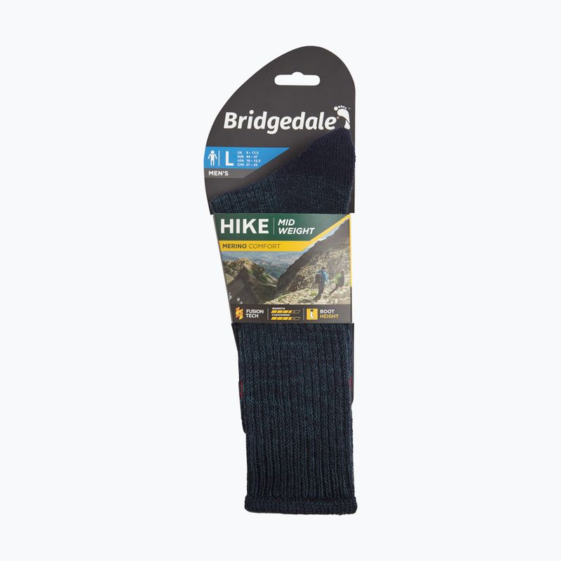 Pánske ponožky Bridgedale Midweight Merino Comfort Boot Original navy 4
