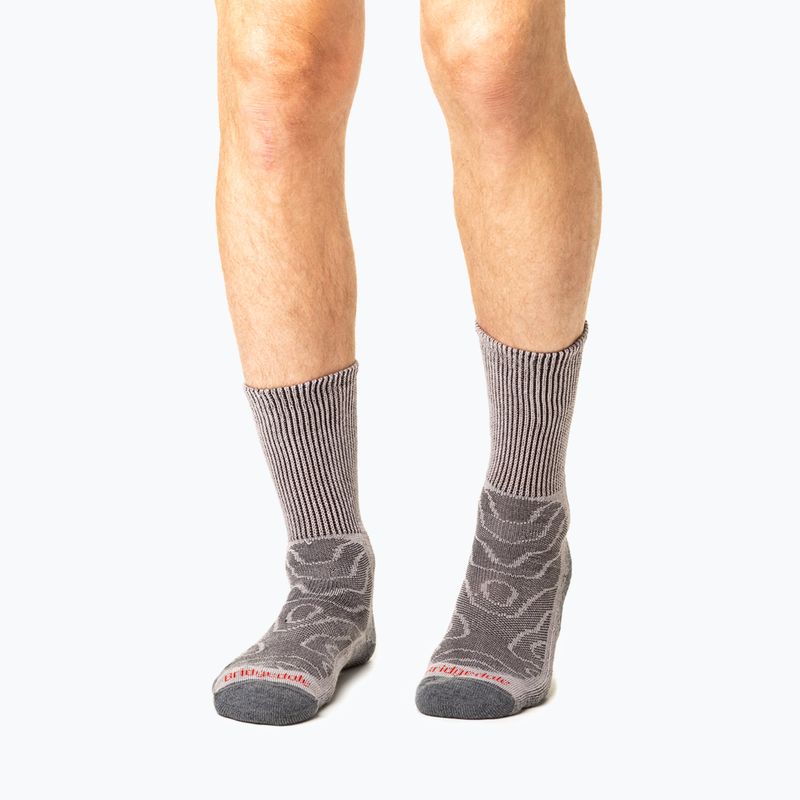 Pánske ponožky Bridgedale Lightweight Merino Comfort Boot Original grey 12