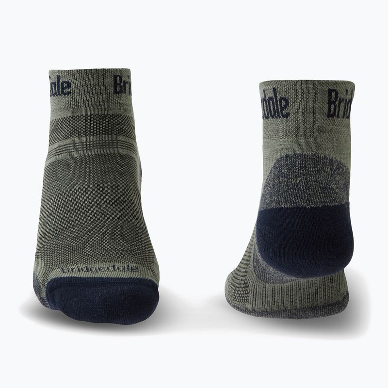 Pánske trekingové ponožky Bridgedale Hike Ultralight Performance Ankle khaki/navy 2
