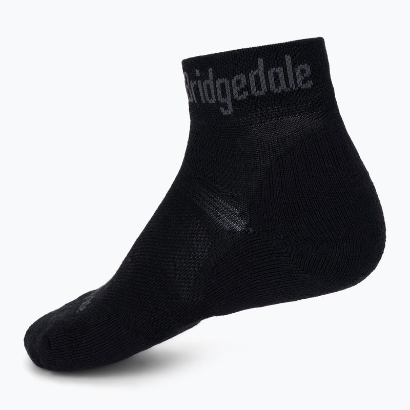 Pánske trekingové ponožky Bridgedale Hike Ultralight Performance Ankle black/grey 2