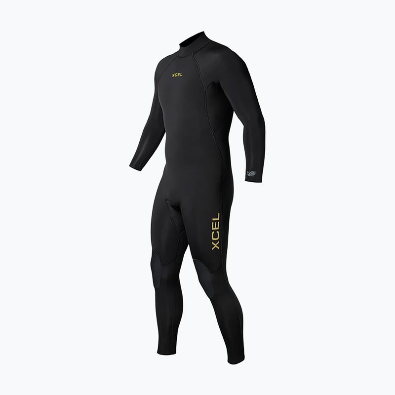 Pánsky plavecký neoprén Xcel Comp 4/3 mm Back Zip Full black 3