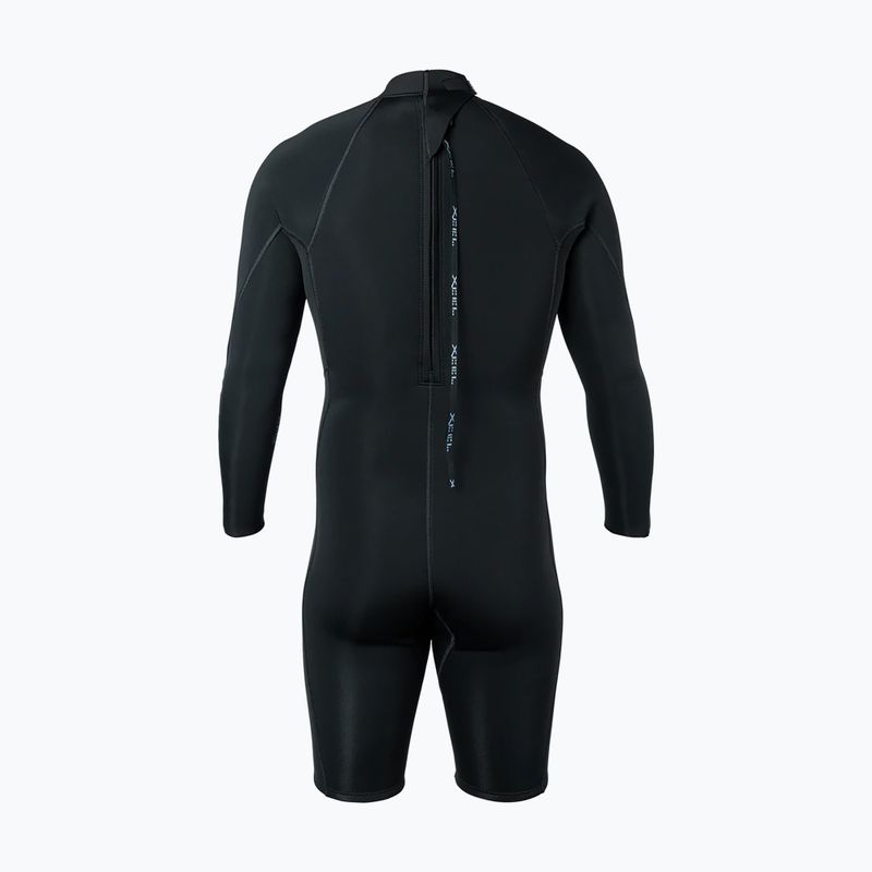 Pánsky plavecký neoprén Xcel Axis Back Zip Spring 2 mm LS black 2