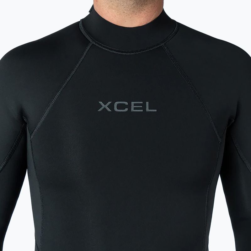 Pánsky plavecký neoprén Xcel Axis Back Zip Spring 2 mm LS black 5