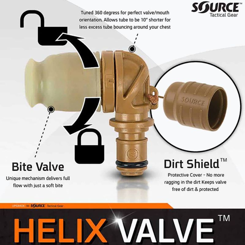 Náustok pre Source Tactical Helix Valve coyote 2