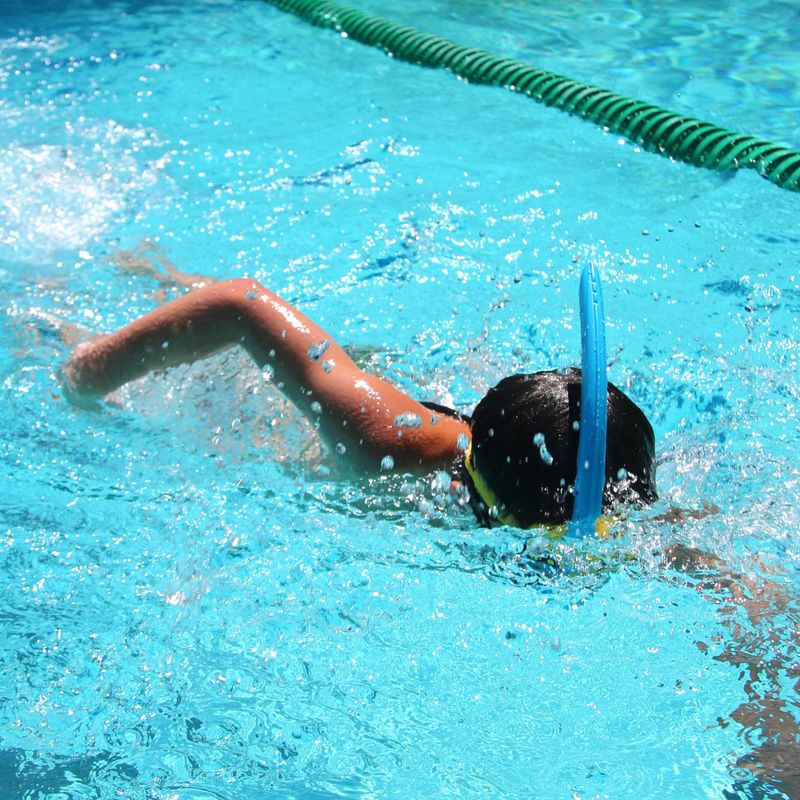 FINIS Stability Snorkel ocean blue detská plavecká rúrka 3