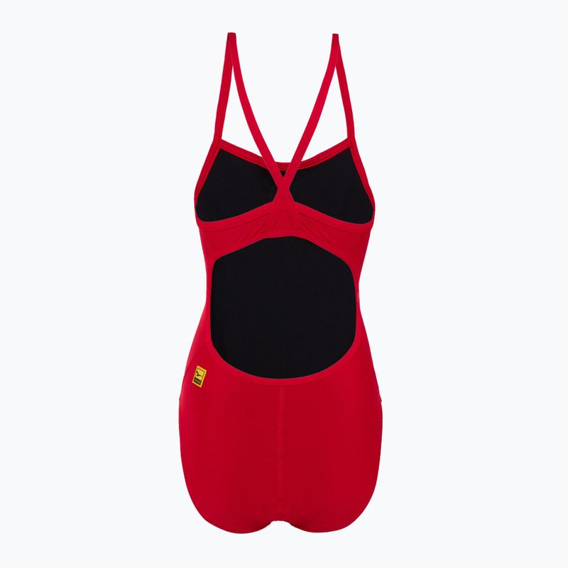 Dámske jednodielne plavky FINIS Skinback Solid red 2