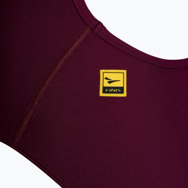 FINIS Skinback Solid cabernet dámske jednodielne plavky 3