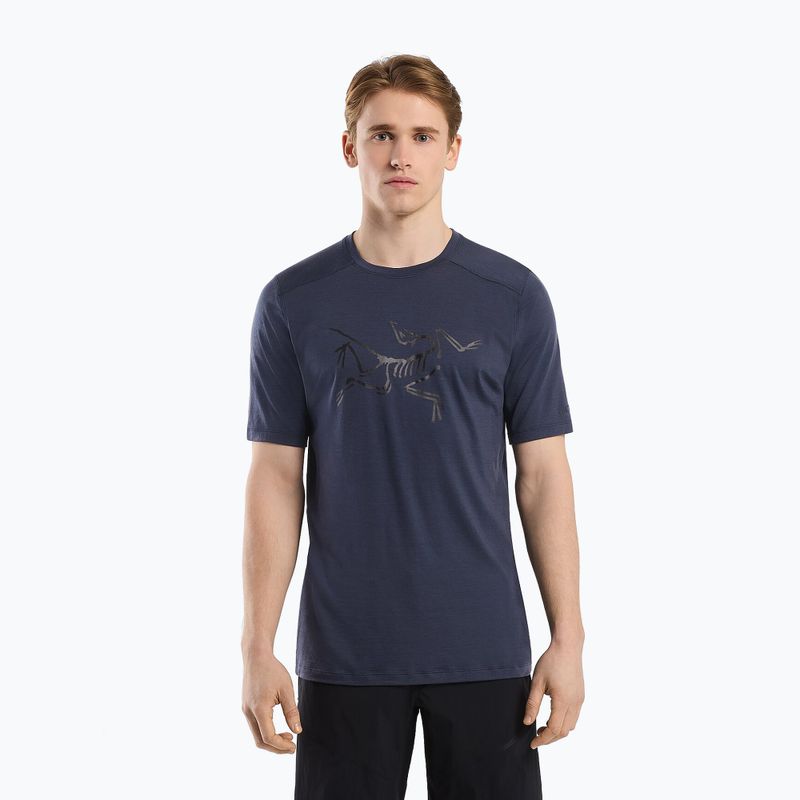 Pánske trekingové tričko Arc'teryx Ionia Merino Wool Logo black X000006796005