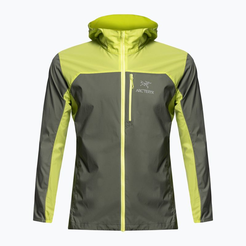 Arc'teryx Squamish Hoody pánska vetrovka zelená/žltá X000007411011