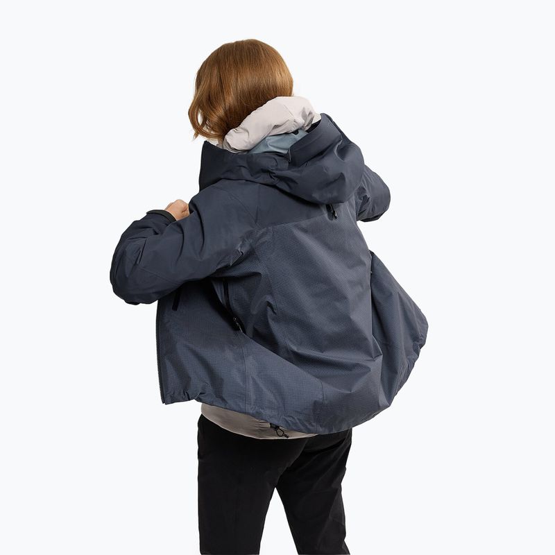 Dámska bunda do dažďa Arcteryx Alpha black sappire 3