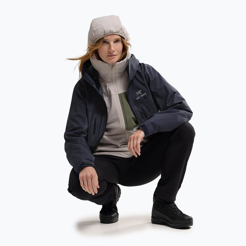 Dámska bunda do dažďa Arcteryx Alpha black sappire 7
