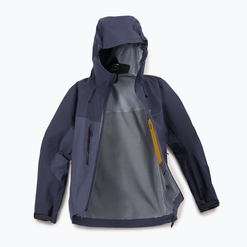 Dámska bunda do dažďa Arcteryx Alpha black sappire 12