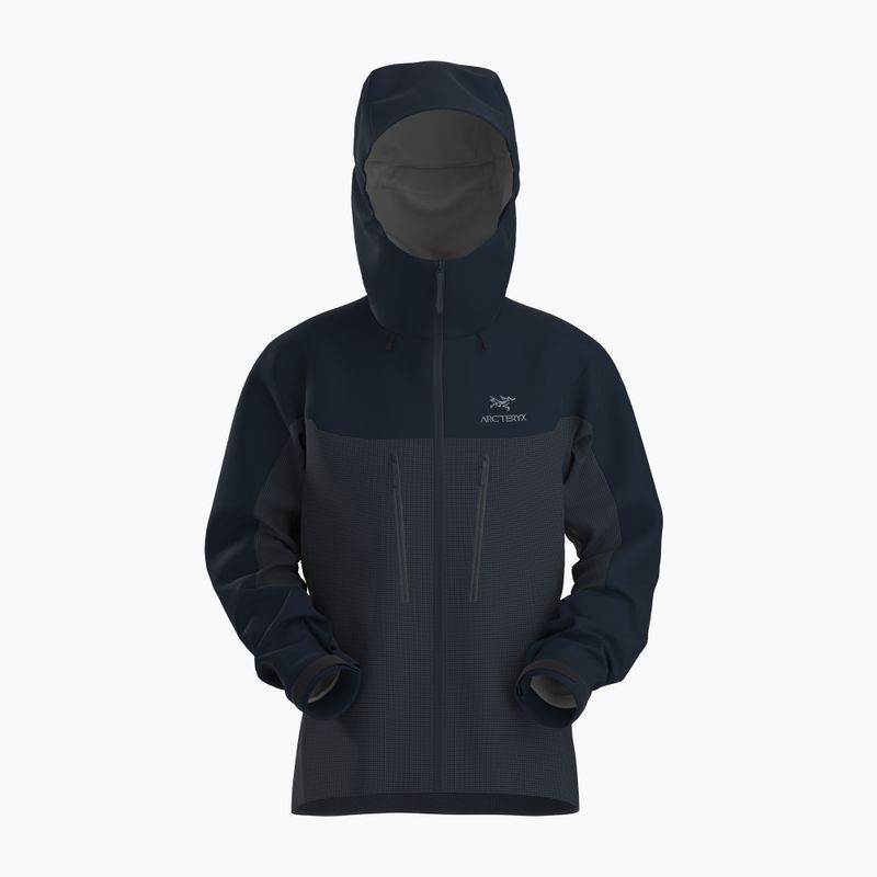 Dámska bunda do dažďa Arcteryx Alpha black sappire 10