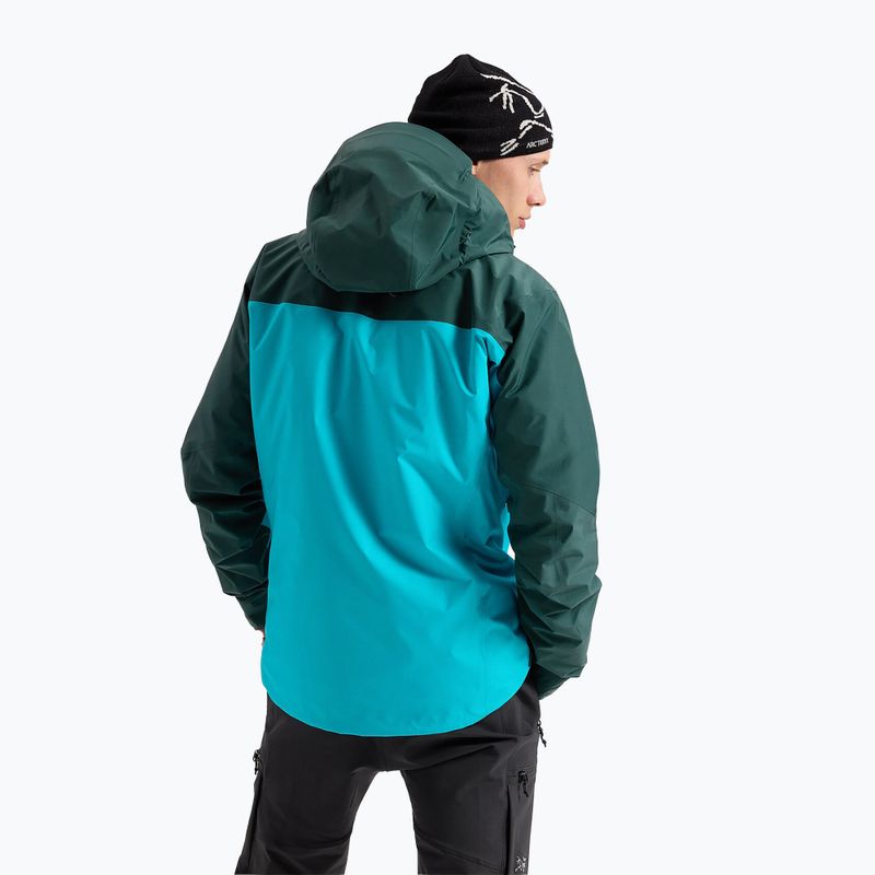 Pánska bunda do dažďa Arcteryx Alpha blue tetra/pytheas 3
