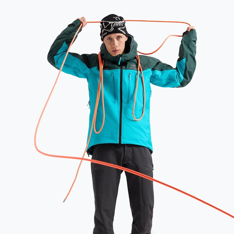 Pánska bunda do dažďa Arcteryx Alpha blue tetra/pytheas 4