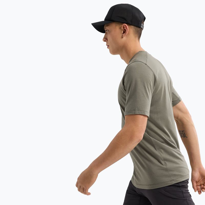Pánske tričko Arc'teryx Ionia Merino Wool Arc'Word Logo forage 5