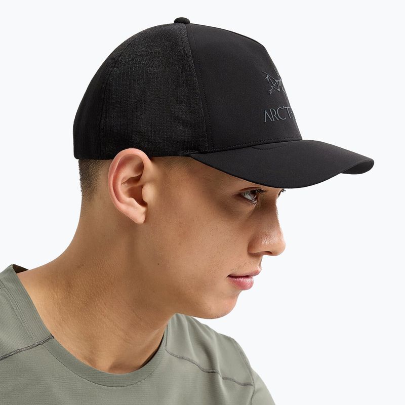 Šiltovka Arcteryx Bird Word Trucker Curved black/graphite 4