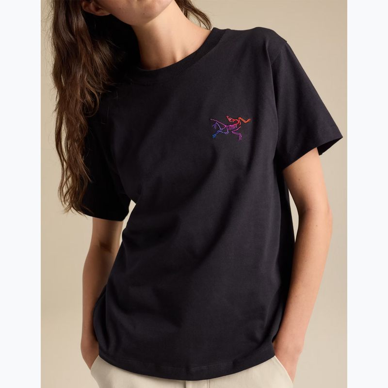 Dámske tričko Arcteryx Kragg Cotton Little Bird Crew black/multi 7